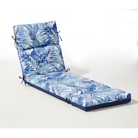 Coussin de chaise longue hydrofuge résistant aux taches CANVAS Breeze, bleu Front_Angled_Right