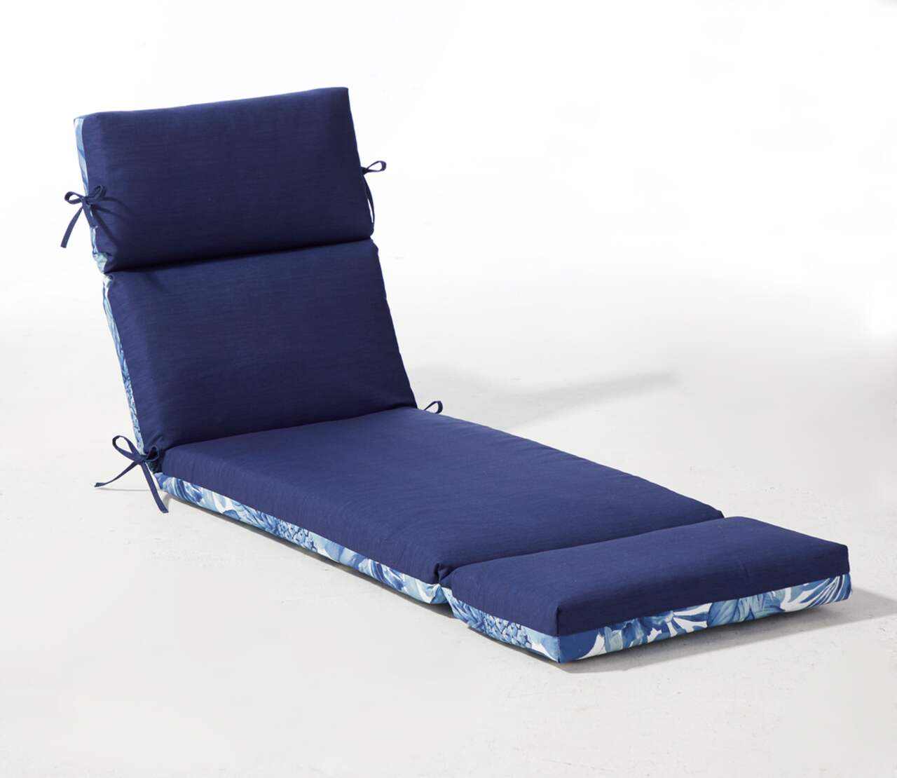 CANVAS Breeze Patio UV Water Stain Resistant Lounge Chair Cushion Blue Canadian Tire