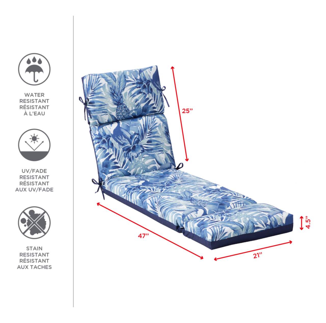 Chaise lounge cheap cushions canadian tire