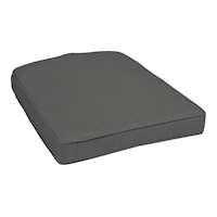 CANVAS Canterbury Patio UV, Water & Stain Resistant Chair & Seat Pad, Grey Front_Angled_Right