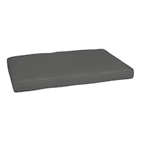 CANVAS Canterbury Patio UV, Water & Stain Resistant Love Seat Pad, Grey Front_Angled_Right