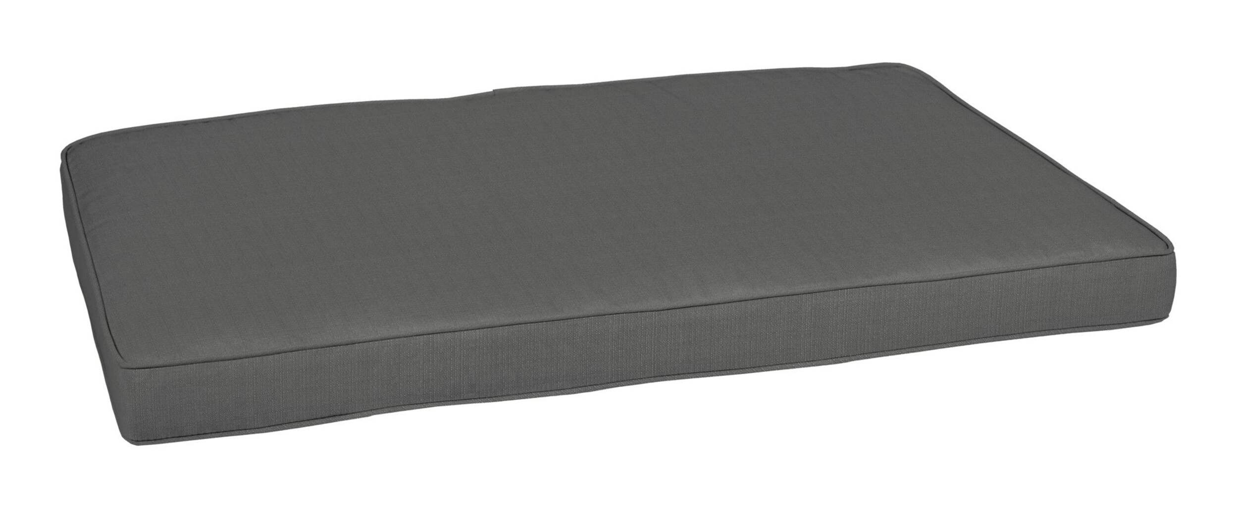 CANVAS Canterbury Patio UV, Water & Stain Resistant Love Seat Pad, Grey Front_Angled_Right