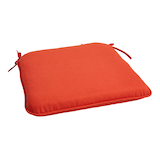 CANVAS Red Seat Pad, Outdoor Water-Resistant & Fade-Resistant Cushion Front_Three_Fourths_Angled_Right