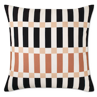 CANVAS Soft Boho Grid Cushion Cover, Polyester, Multi-colour, Cover Only No Insert, 18 x 18-in