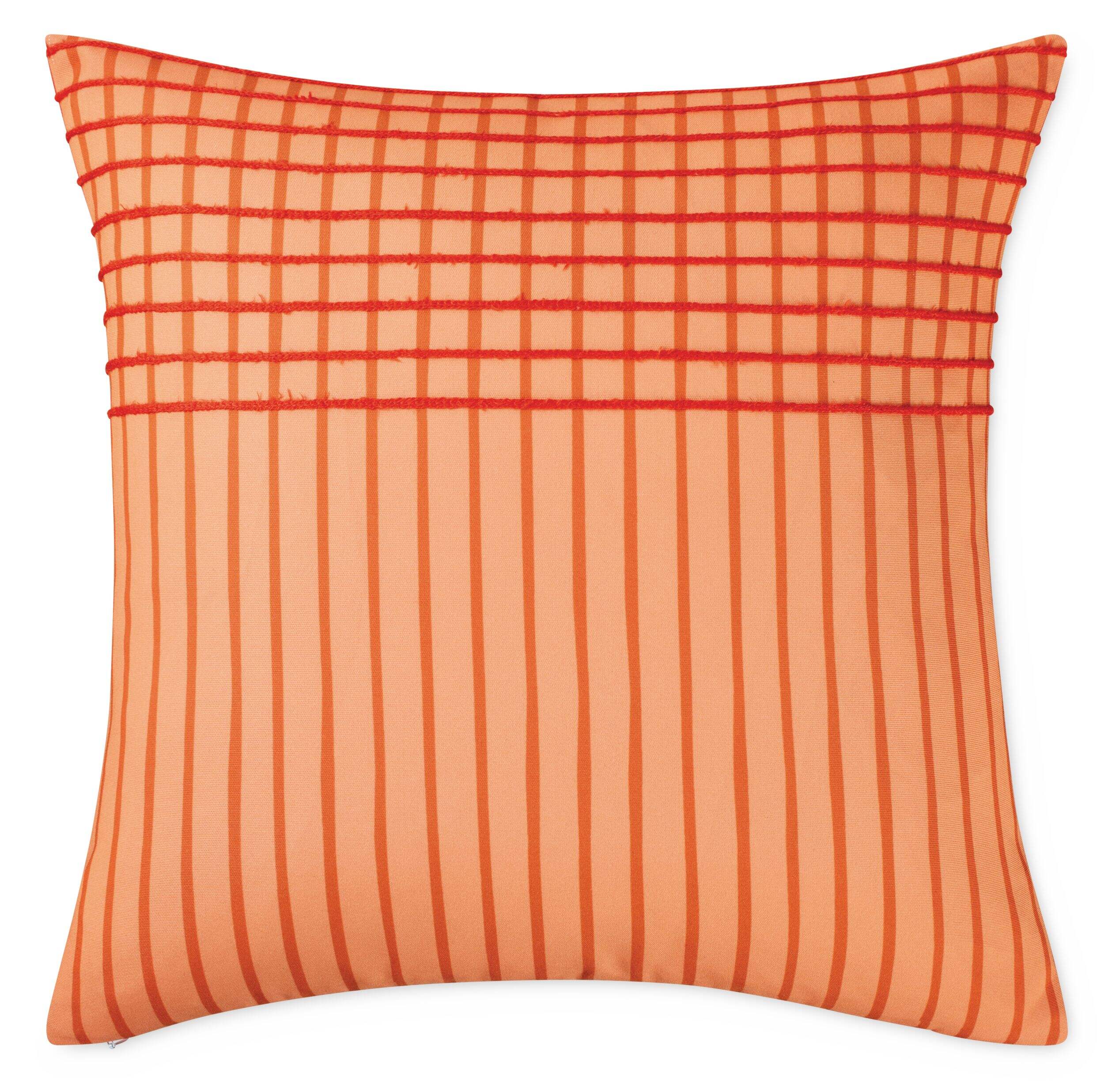 Housse de coussin CANVAS, Colour Spritz, rayures oranges Front_Flat