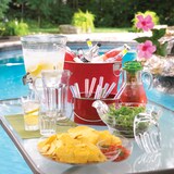 Large Clear Salad Bowl