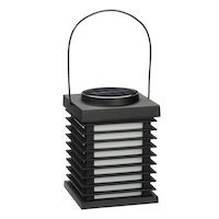 Mini lanterne carrée à DEL à énergie solaire d'extérieur For Living Front_Angled_Right