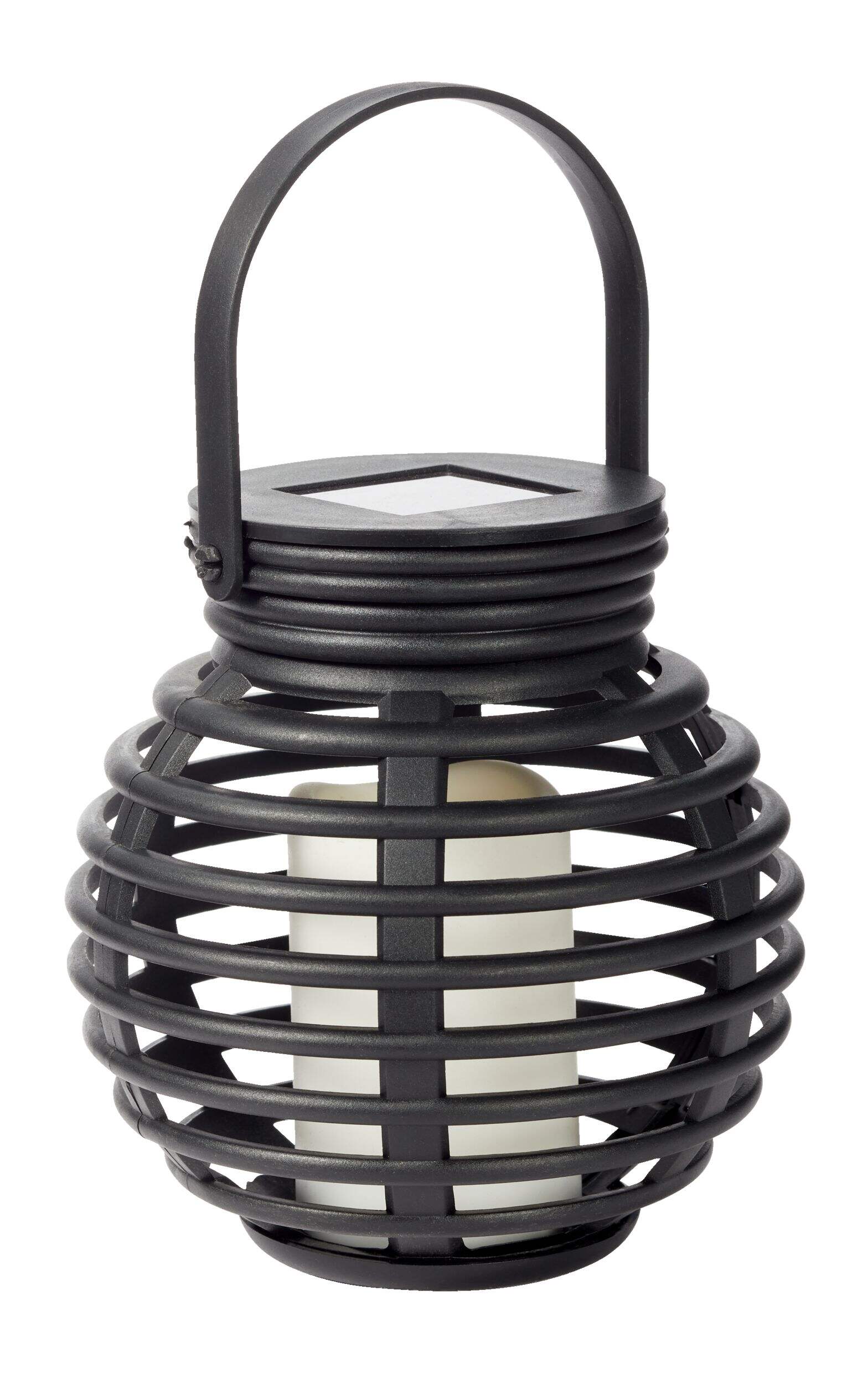 For Living Outdoor Solar Powered LED Mini Spherical Lantern Front_Three_Fourths_Angled_Right