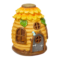 Statue d'abeille décorative à énergie solaire pour l'extérieur For Living, 7 po Front_Three_Fourths_Angled_Right