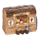 Statue de jardin de Café de fée à énergie solaire For Living, 8,25 X 4,75 X 6 po Front_Angled_Right