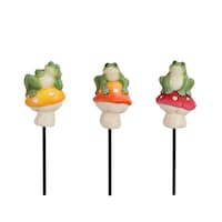 For Living Frog Pot Stakes, Assorted Front_Flat