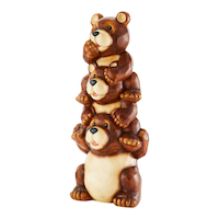 Statue de jardin For Living, ours empilés Front_Three_Fourths_Angled_Left