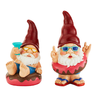Statue de jardin For Living, gnome beigne, choix variés Front_Flat
