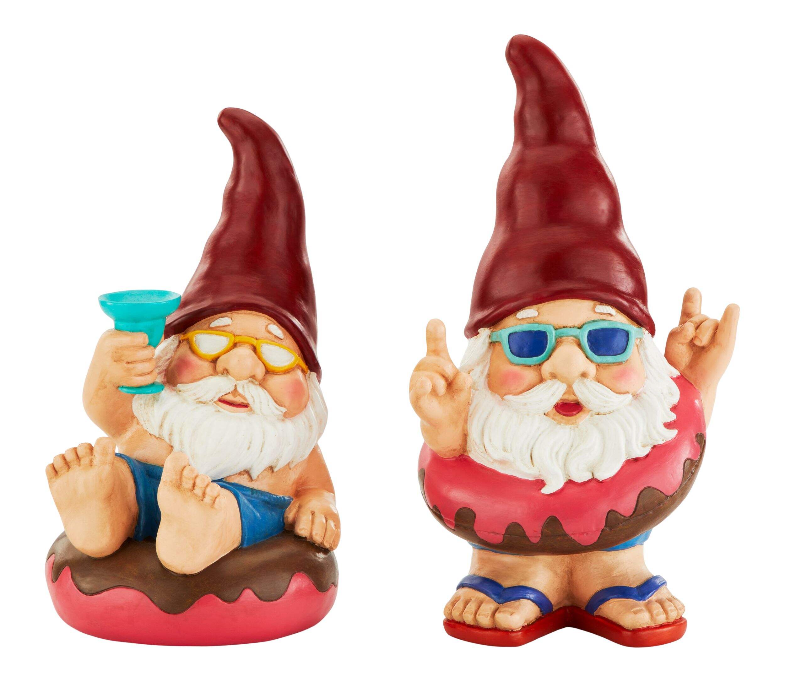 Statue de jardin For Living, gnome beigne, choix variés Front_Flat