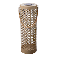 CANVAS Sage Solar LED Lantern with Warm White LEDs, Plastic Front_Three_Fourths_Angled_Left