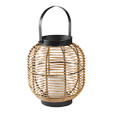 Petite lanterne CANVAS Serra, osier Front_Three_Fourths_Angled_Right