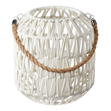 Grande lanterne CANVAS Halo, osier Front_Elevated