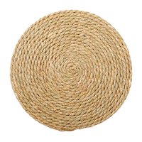 CANVAS Jute Placemat, Handwoven Natural Fiber, 13.75-in
