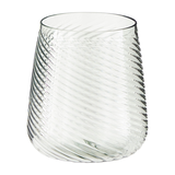 CANVAS Swirl Stemless Glass, Plastic, Green, 500 mL, 4.13-in Front_Elevated