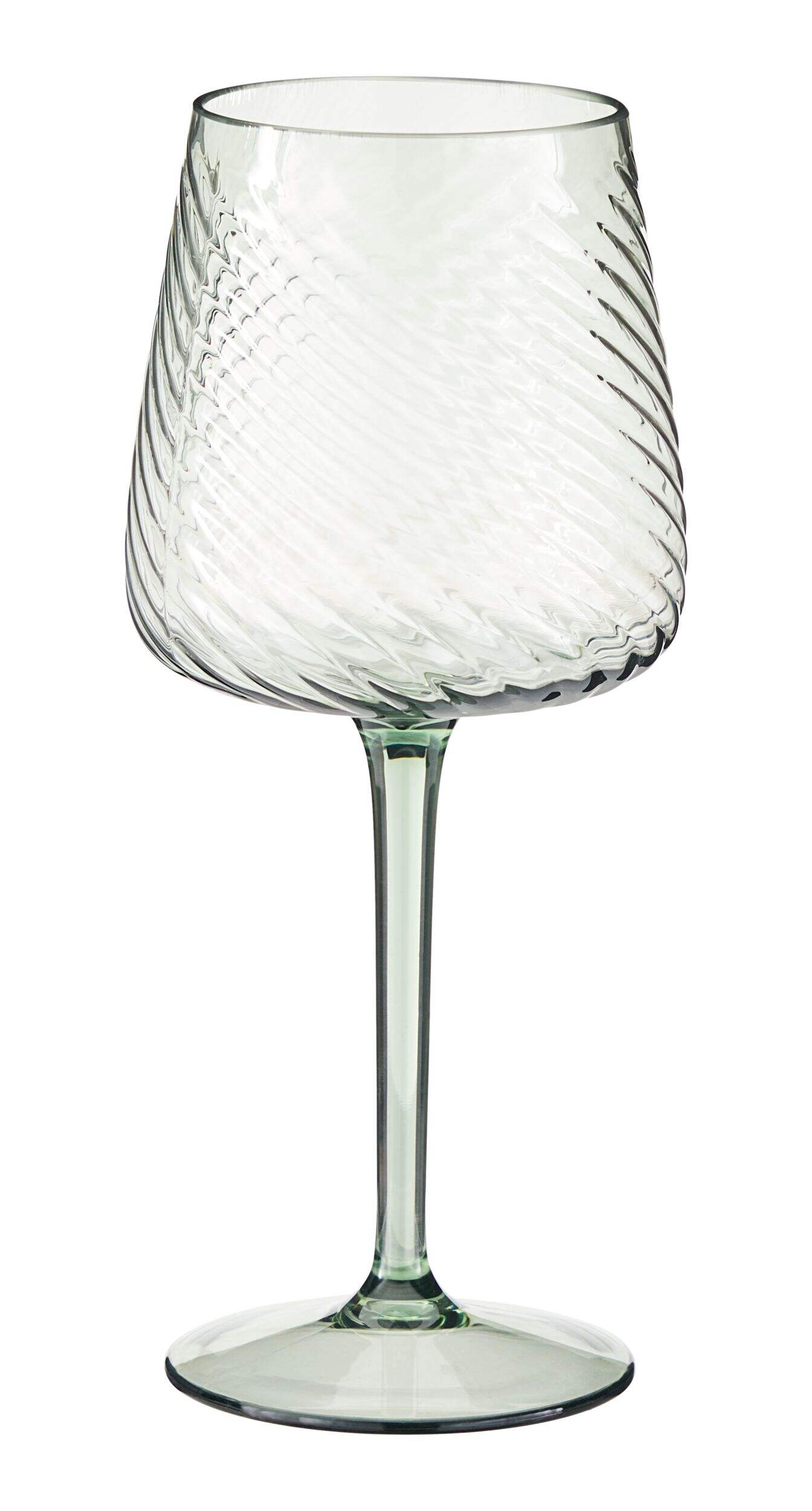 Verre à pied CANVAS, tourbillon, plastique, vert, 500 mL, 8,63 po Front_Elevated