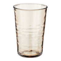 CANVAS Twilight Highball Tumbler, BPA-Free Plastic, Brown, 555-mL Front_Elevated