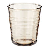 CANVAS Twilight Low Ball Tumbler, BPA-Free Plastic, Brown, 410 mL Front_Elevated