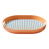 CANVAS Oval Tray, Melamine with Bamboo Fibre, Multi-Coloured