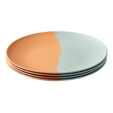 CANVAS Two-Toned Side Plate Set, Round, Bamboo, 4-pk Front_Elevated