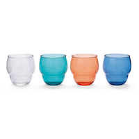 CANVAS Stacking Bubble Glass Set, BPA Free, Dishwasher Safe, Stackable Front_Elevated