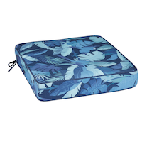 CANVAS Summer Palm UV, Water & Stain-Resistant Patio Chair Seat Pad Front_Angled_Right