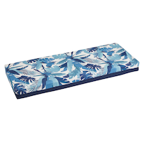 CANVAS Summer Palm Fade, Water & Stain Resistant Patio Bench Cushion Front_Angled_Right