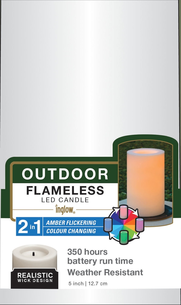 LED 2in1 Outdoor Candles, Assorted, 3pk Canadian Tire
