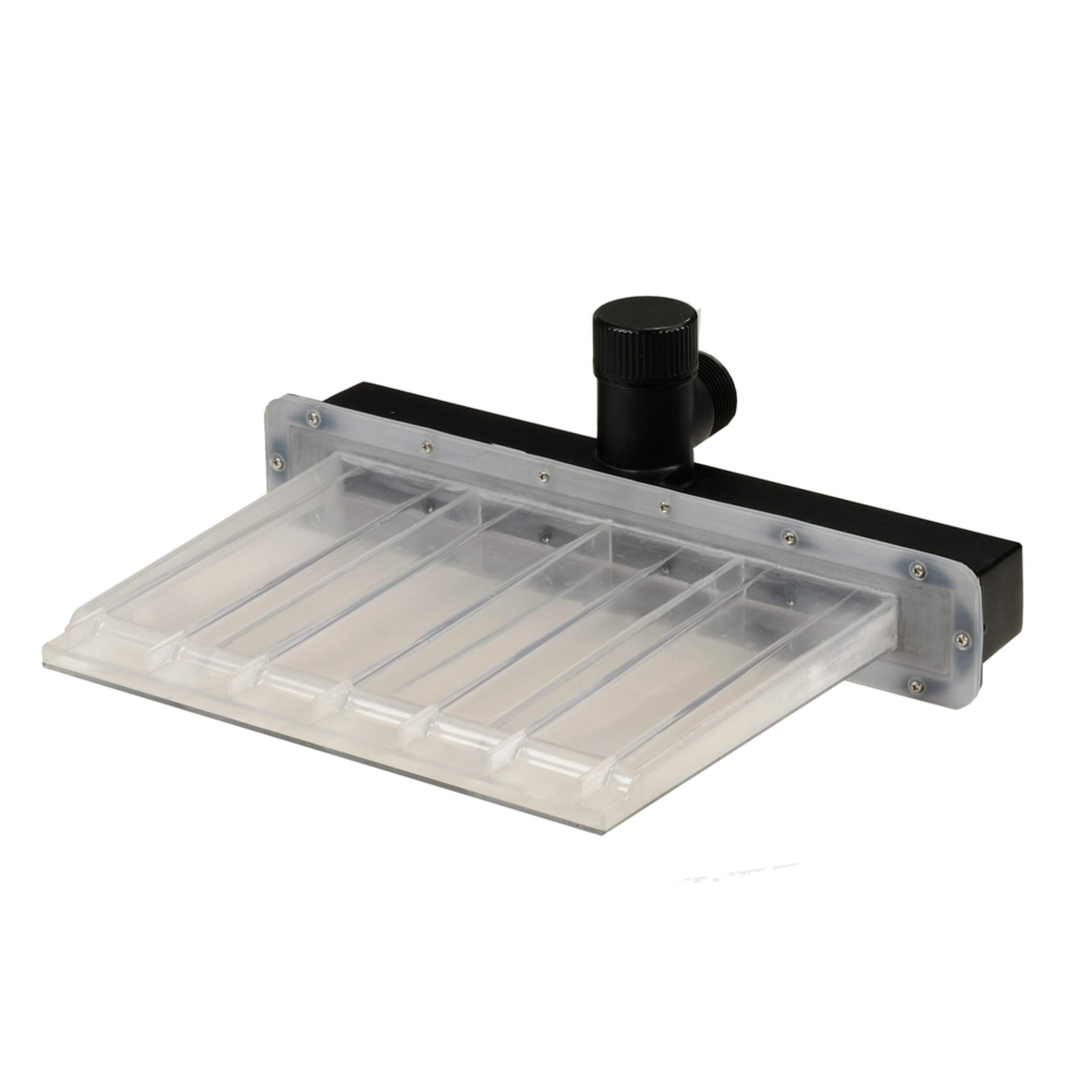 Pond Boss LED Lighted Waterfall Spillway, 14-in Front_Three_Fourths_Angled_Left