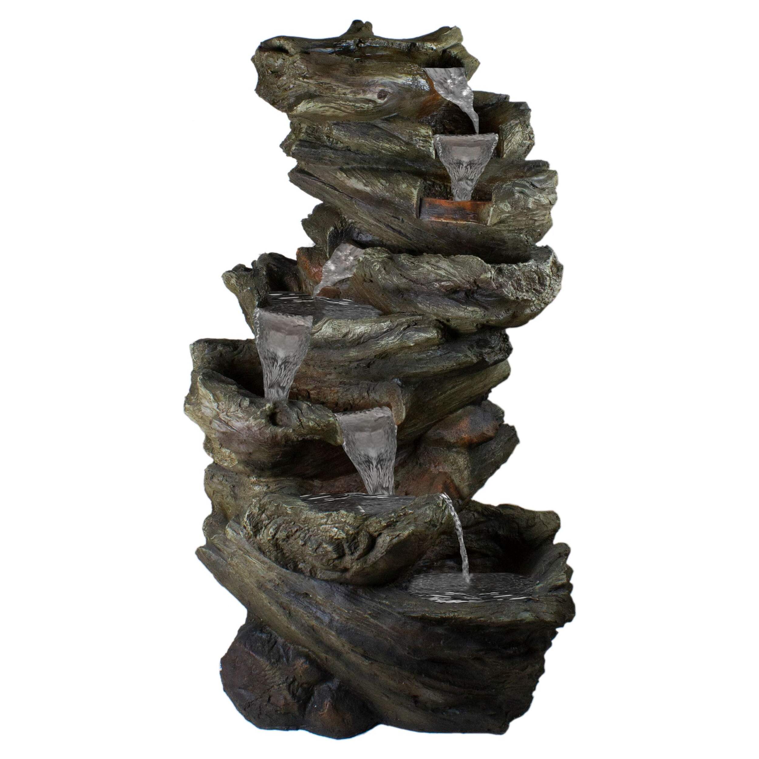 Northlight Lighted Garden Rock Outdoor Water Fountain Canadian Tire