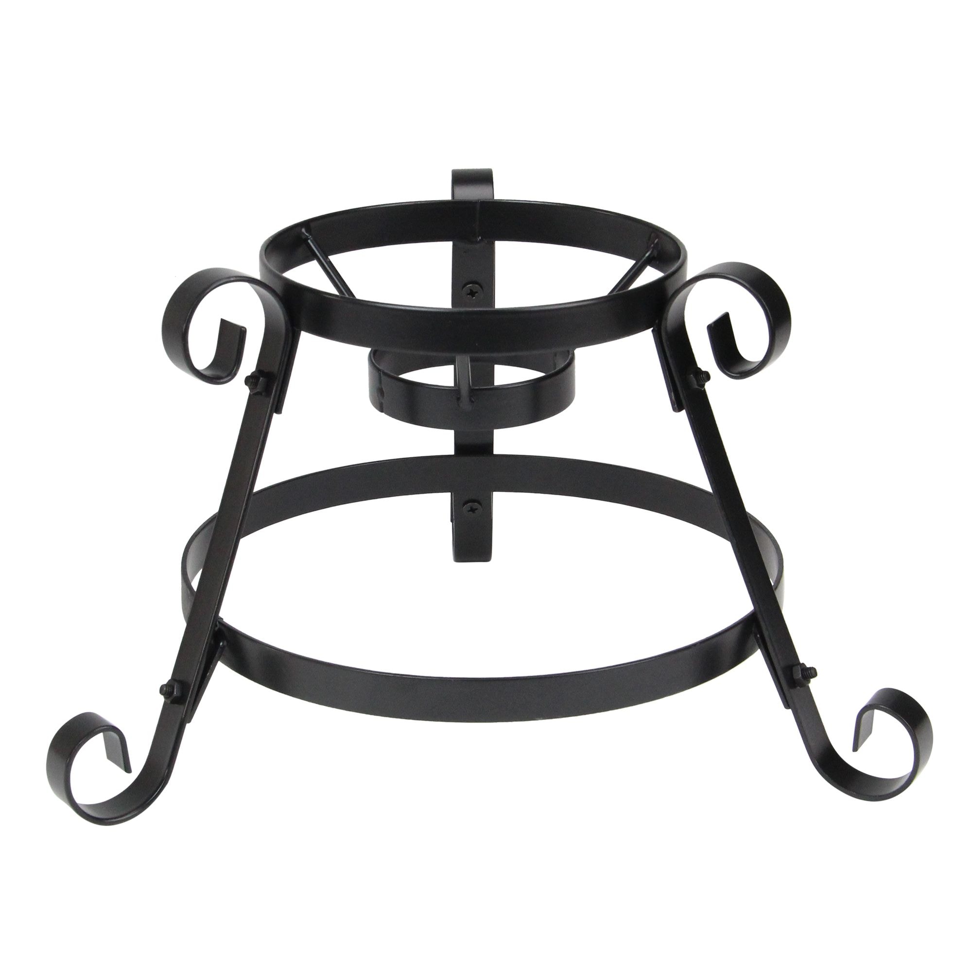 Northlight Metallic Outdoor Garden Gazing Ball Stand, Black, 9.25in