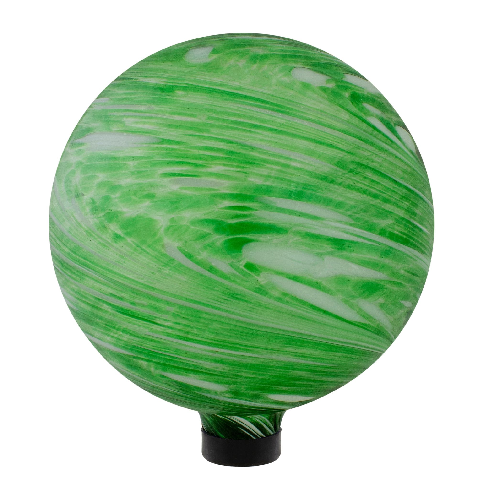 Northlight Outdoor Garden Glass Gazing Ball, Green/White Canadian Tire