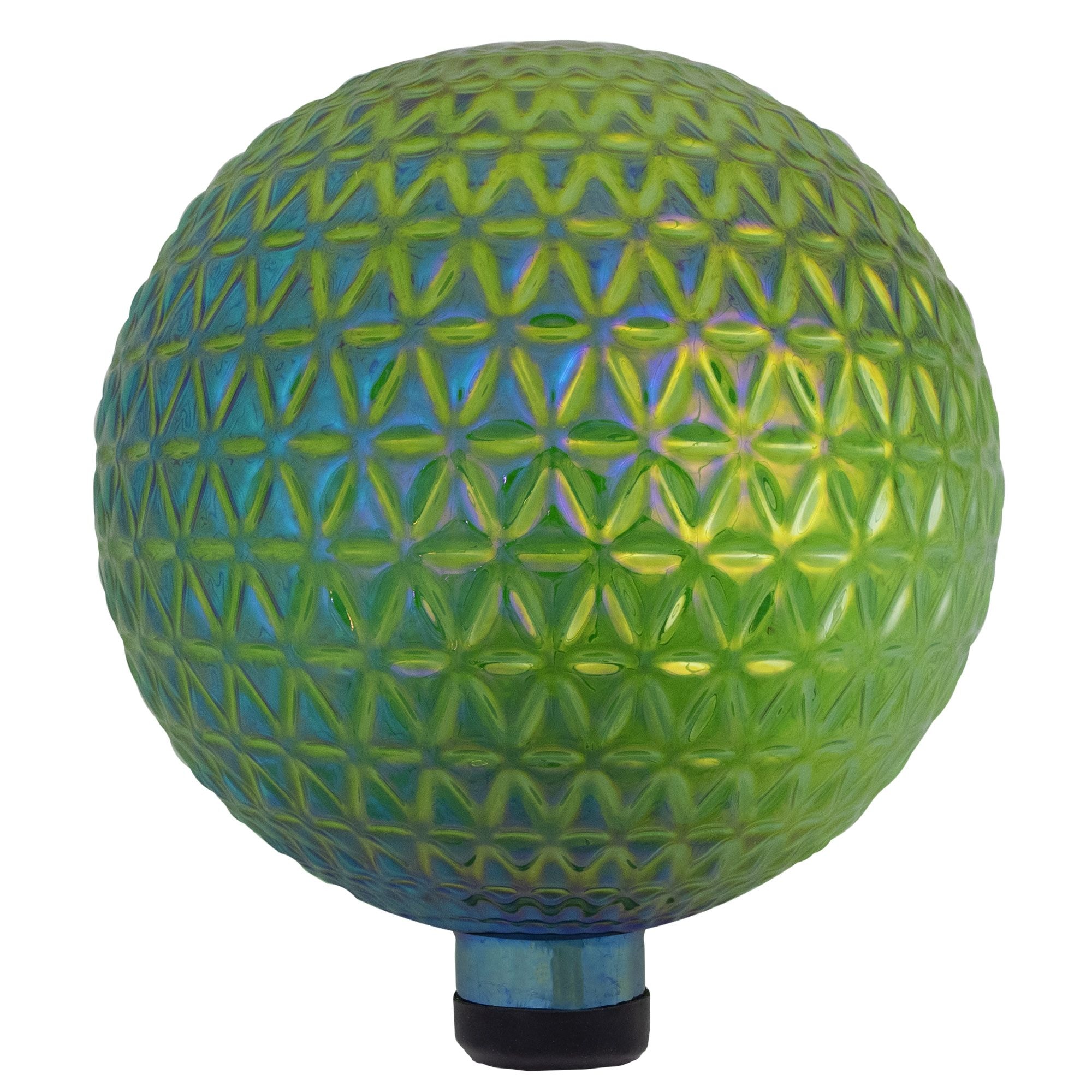 Northlight Reflective Outdoor Garden Gazing Ball, Mosaic Green