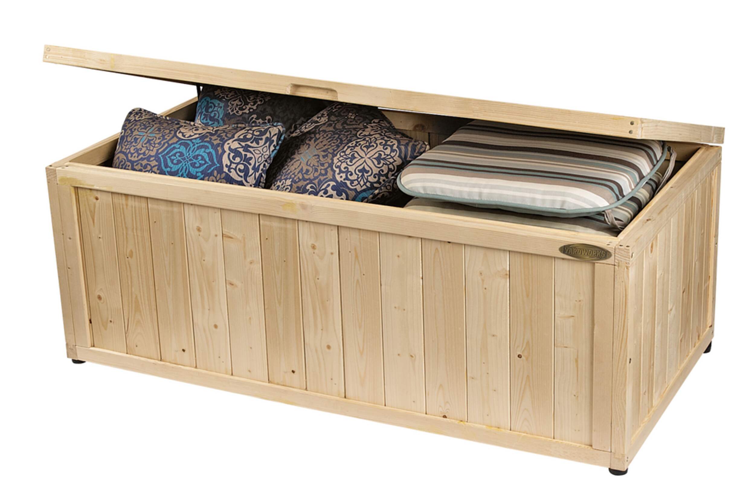 Yardworks Large Wood Deck Box Canadian Tire