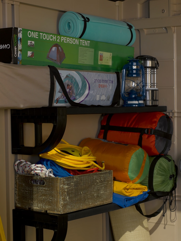 Keter Factor Outdoor Storage Shed, for Patio Furniture and Outdoor