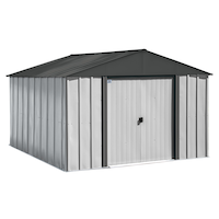 Arrow Driftwood Series Shed, Grey, 10-ft x 10-ft