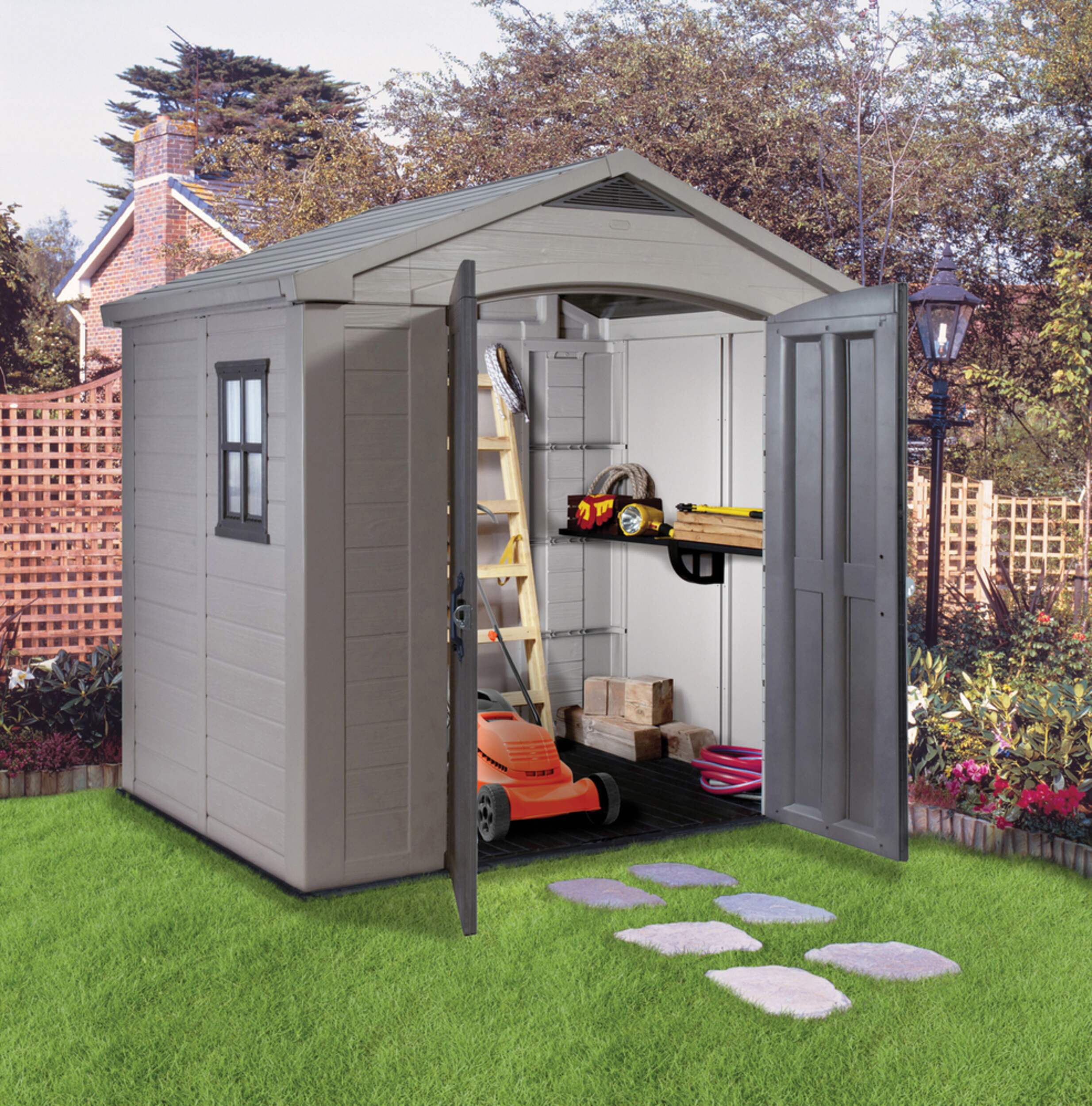 Keter Factor Shed, 8x6-ft Composite_or_Mixed