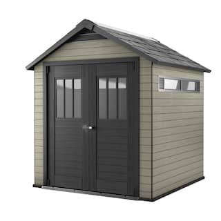 Keter Fusion Wood-Plastic Composite Shed, 7.5 x 7-ft | Canadian Tire