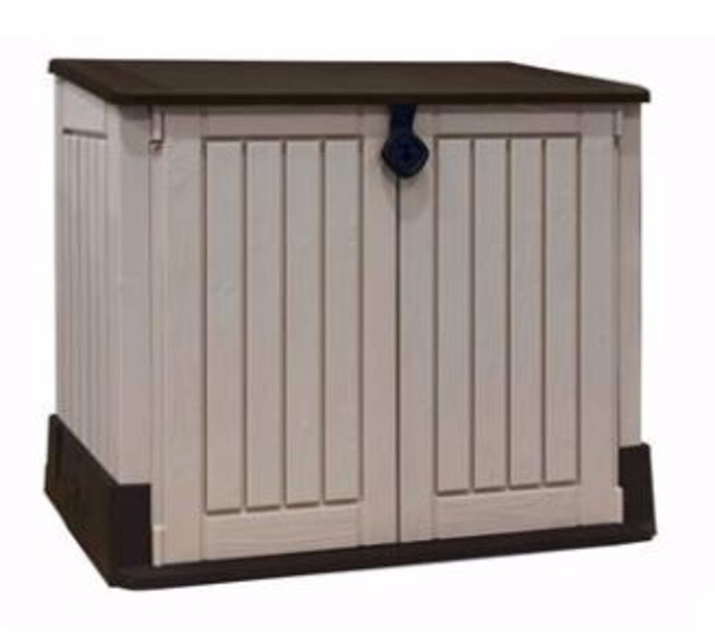 Keter Store-It-Out Midi Horizontal Shed Front_Three_Fourths_Angled_Right
