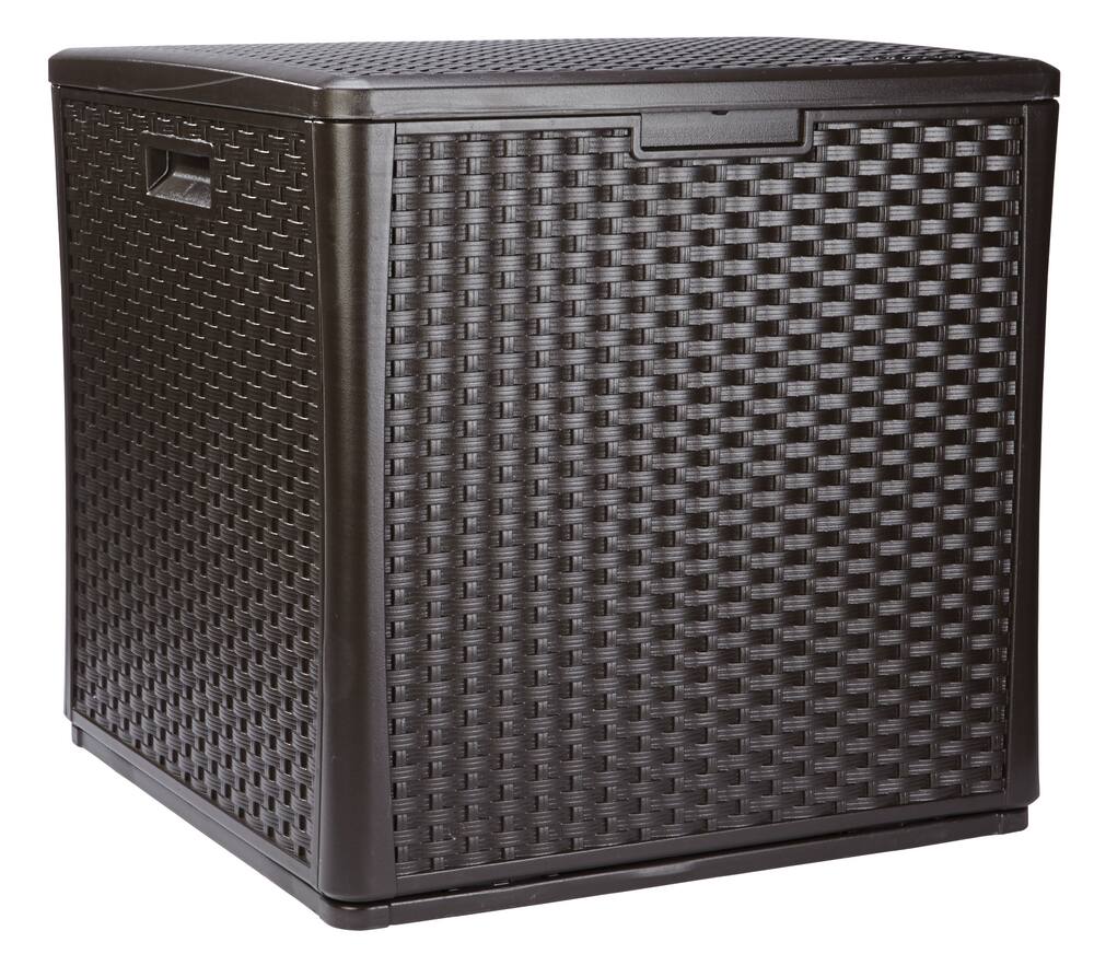 Suncast Cube Rattan Deck Box 