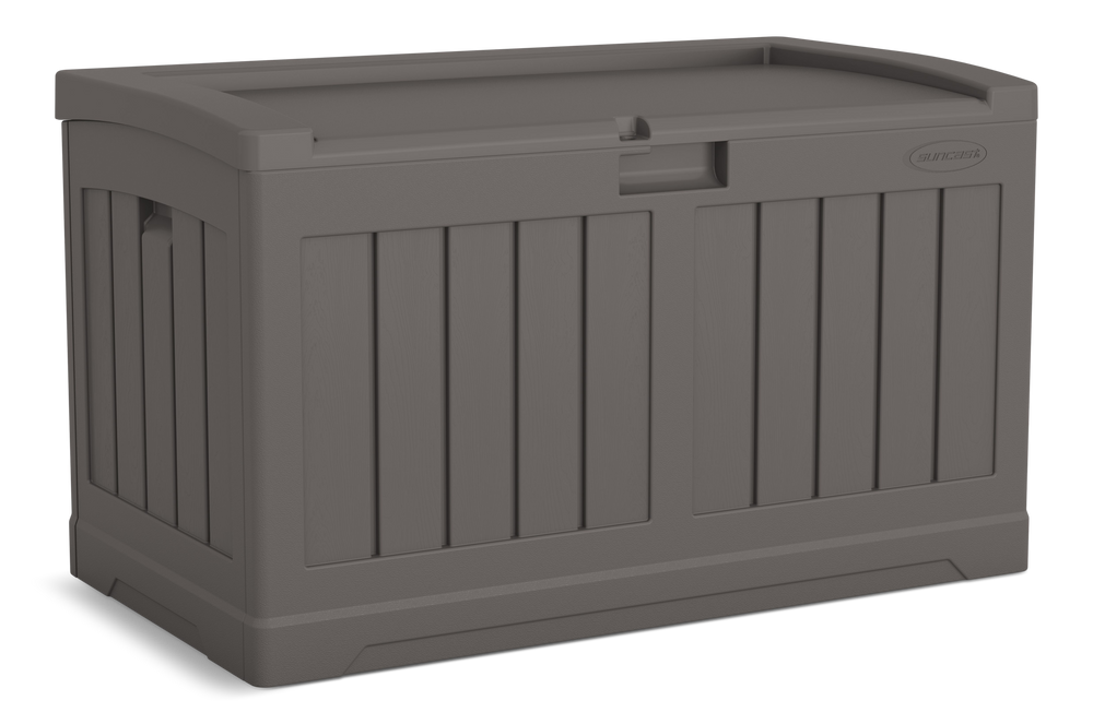 Suncast Coffre de rangement d'extérieur en résine, moyen, brun, 50