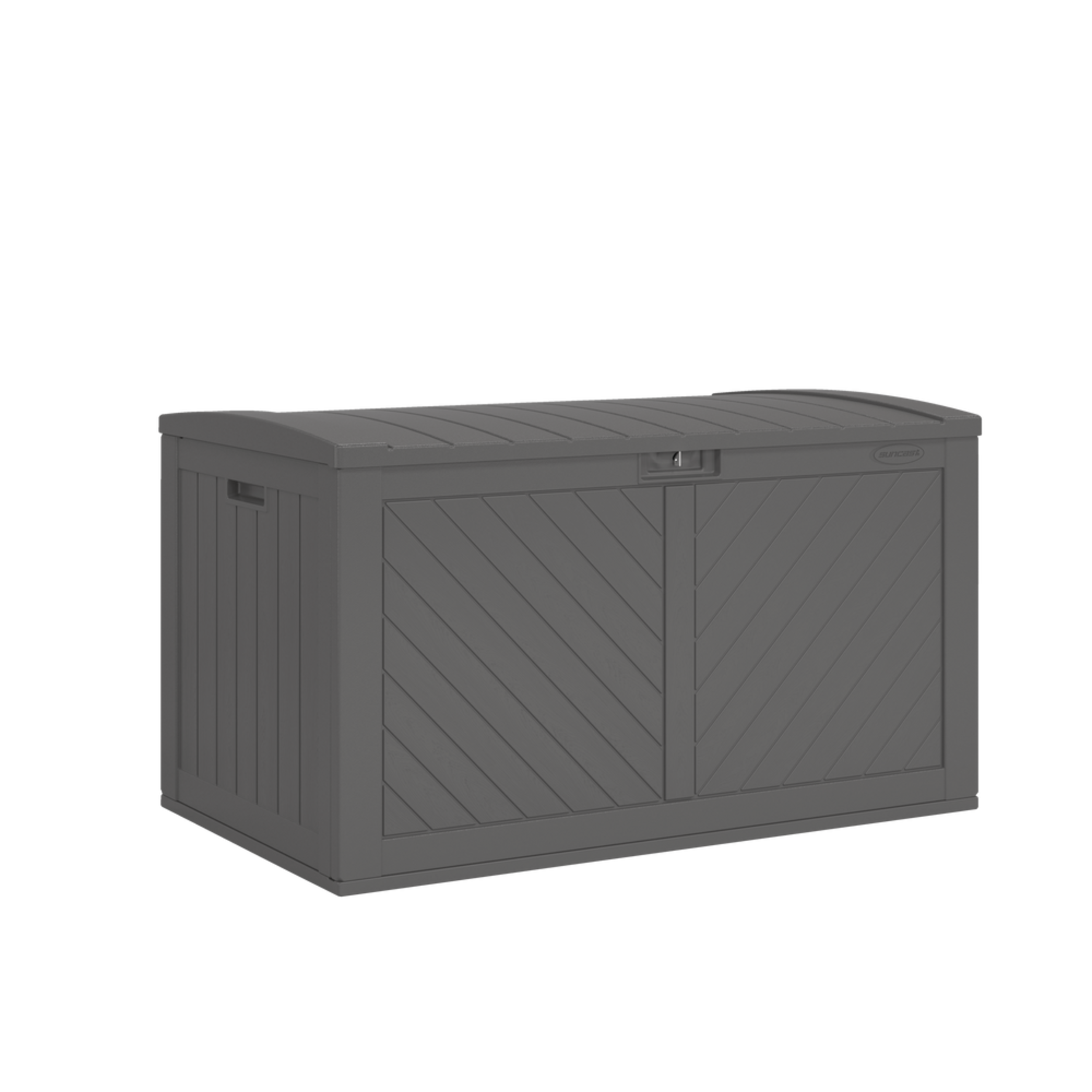 Suncast Resin Outdoor Storage Deck Box, Extra Large, Grey, 134Gal