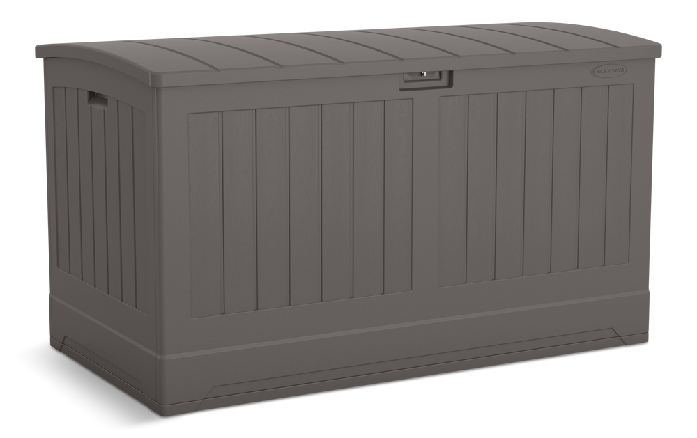 Suncast Resin Outdoor Storage Deck Box, Extra Large, Grey, 200Gal