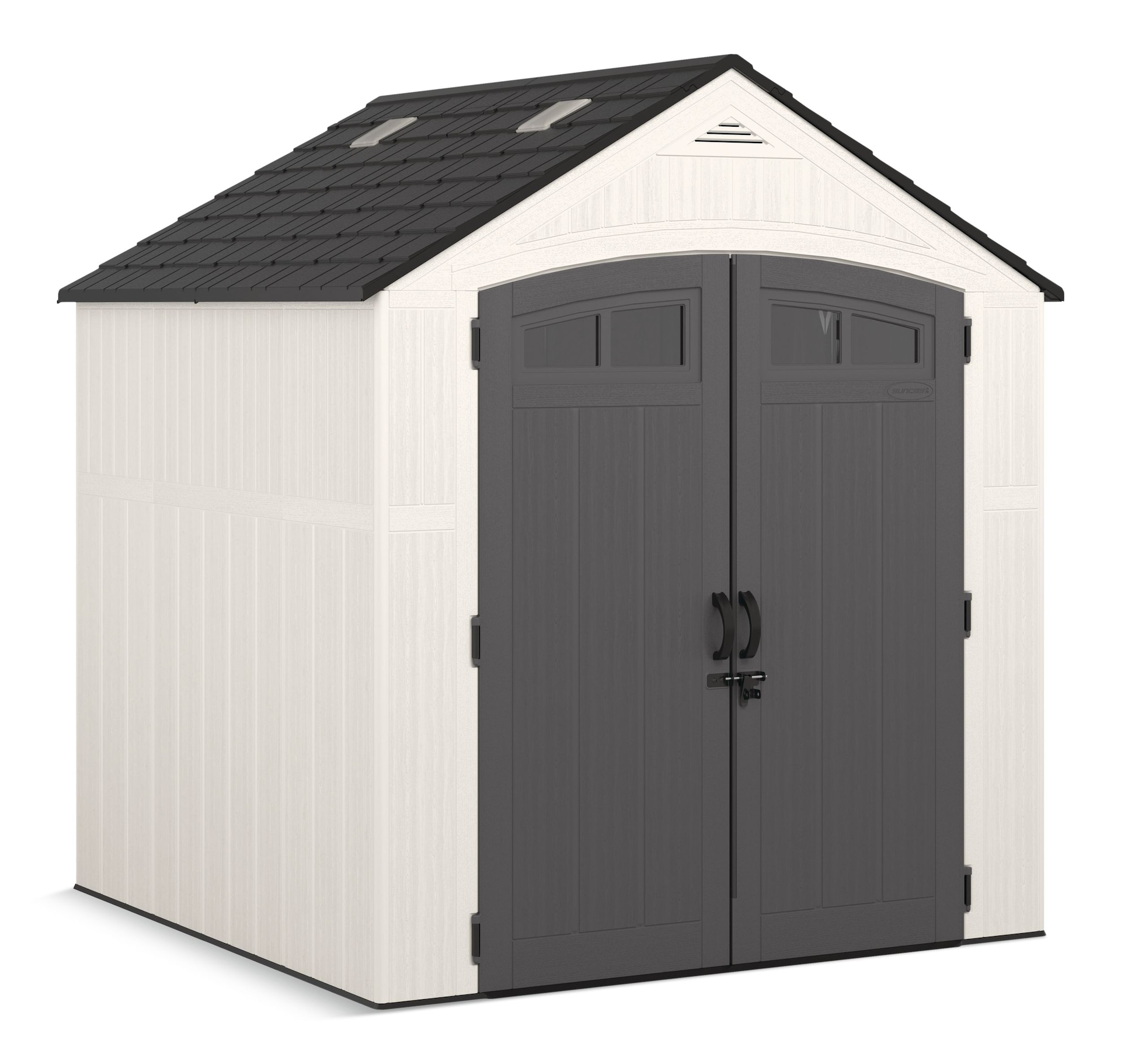 Suncast Ridgeland Shed, White/Grey, 7ft x 7ft Canadian Tire