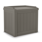 Suncast Resin Outdoor Storage Deck Box, Medium, Brown, 50-Gal