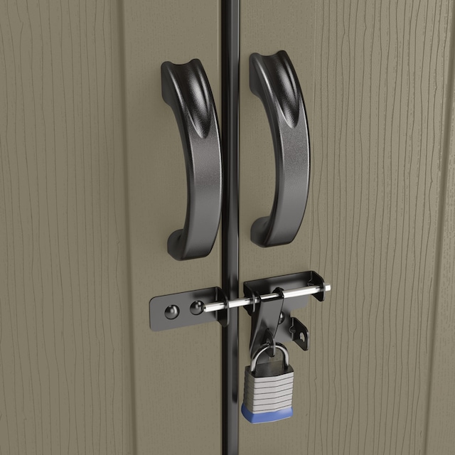 Suncast Vista 7 x 7 ft Resin Outdoor Storage Shed, Taupe Canadian Tire